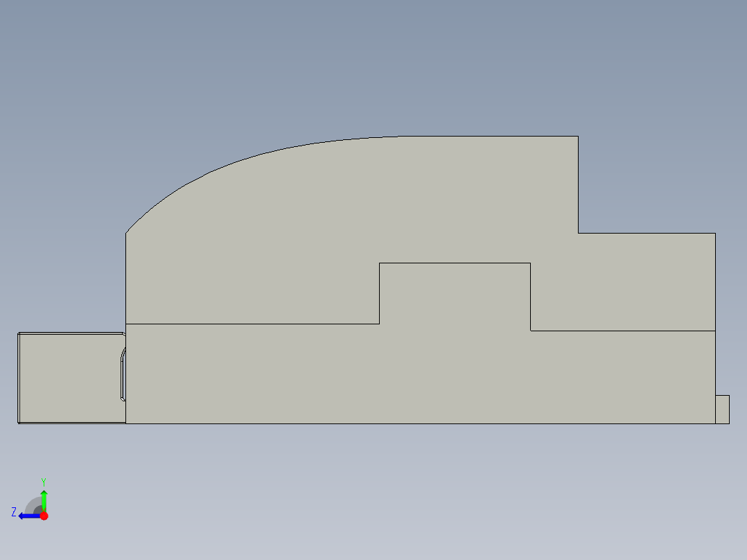香菇去蒂切柄装置右视图