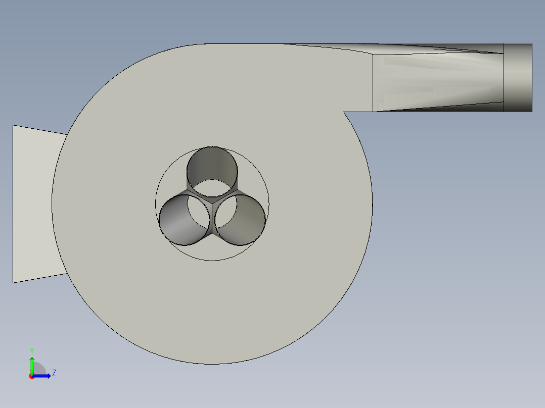 鼓风机MF9055左视图