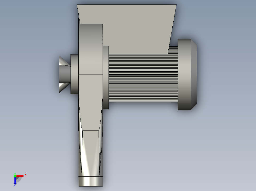 鼓风机MF9055俯视图