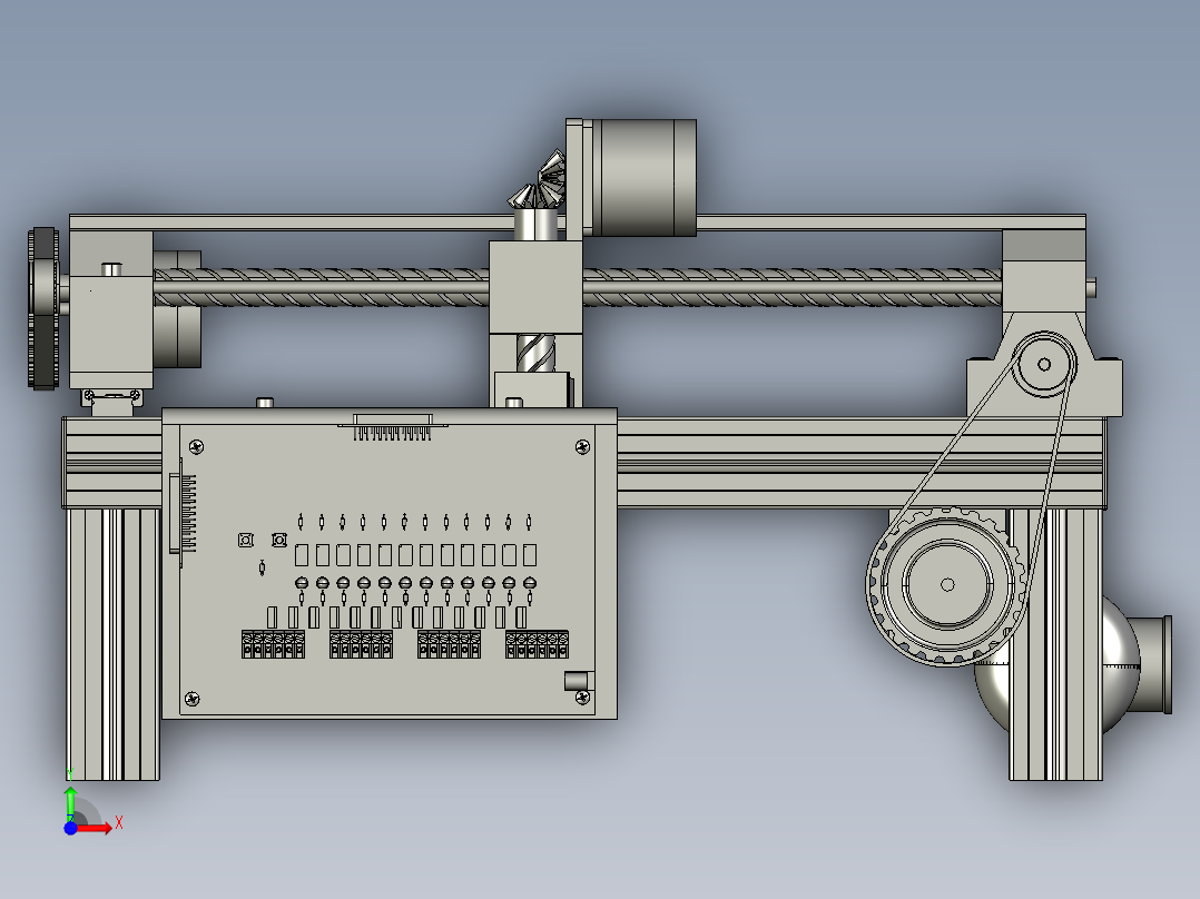 伺服系统控制平台前视图