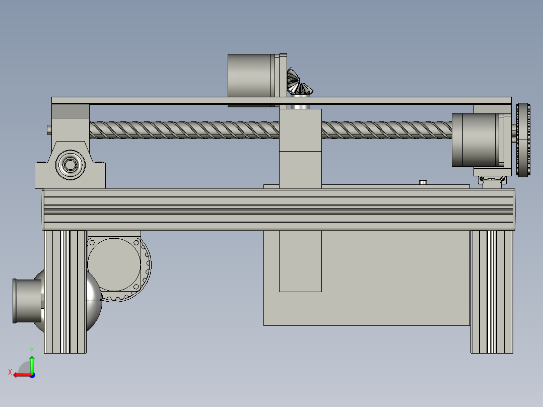 伺服系统控制平台后视图