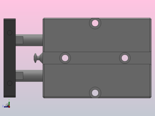 TN系列双轴气缸[TN-16X20-S]右视缩略图