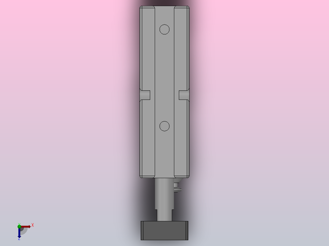TN系列双轴气缸[TN-16X20-S]俯视图