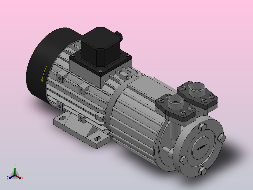 MDW系列高温磁力泵[MDW-15]主视图