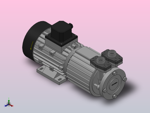 MDW系列高温磁力泵[MDW-15]正等轴测缩略图