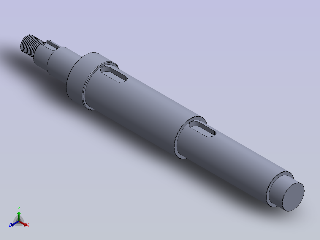 传动轴正等轴测图