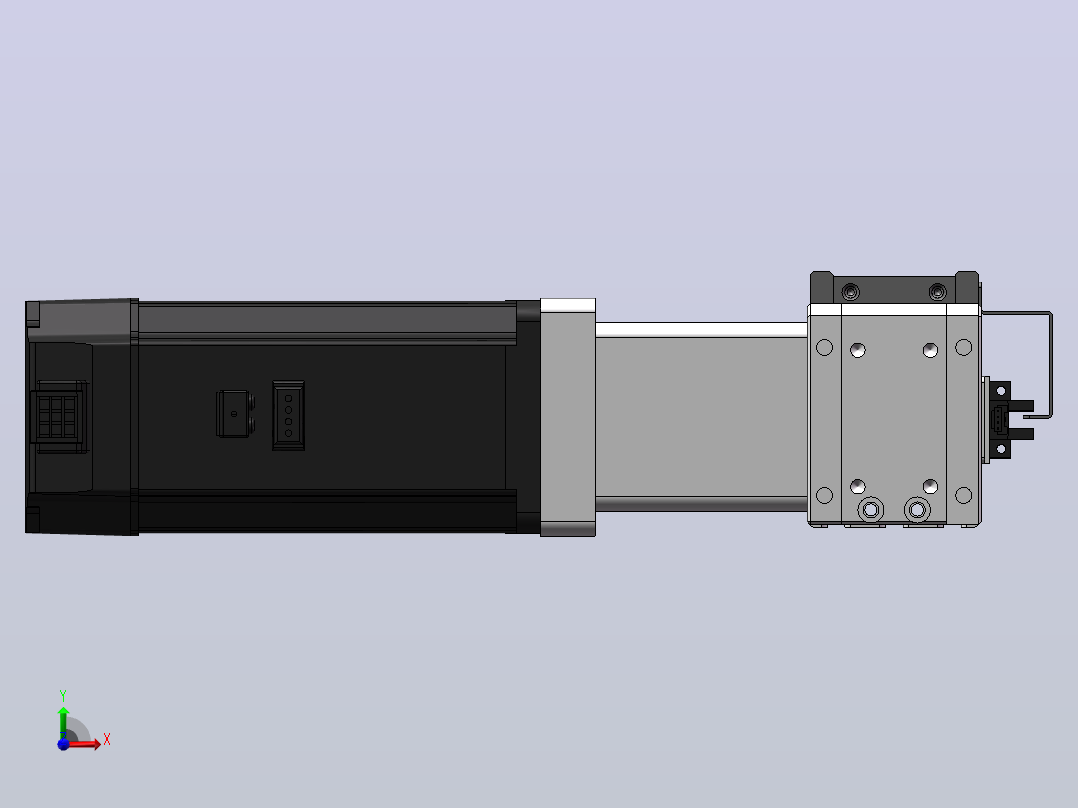 同步带滑台FEBTCH-60-RF-D-BELT-PT前视图