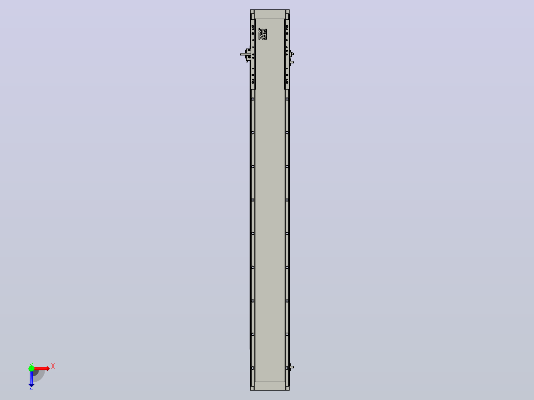 直驱直线电机轴TPA-LNP3-140-55C4-1-L1020-3-C-10-N3俯视图