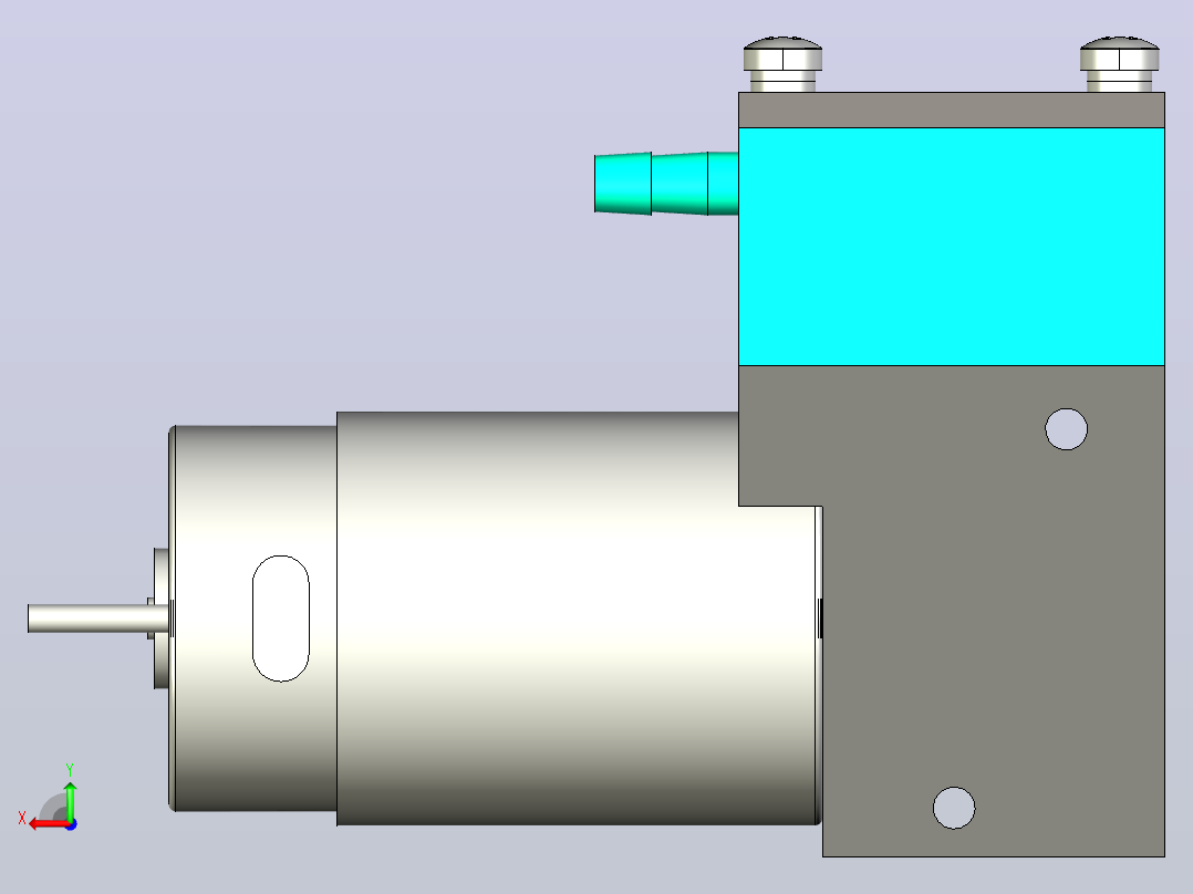 TM30A-B 微型隔膜气泵后视图