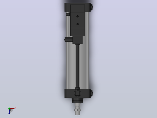10A-5(V)系列带阀气缸(带阀型通电时推式)[10A-5(V) (Ⅱ) SD 100 B 300 A 5]俯视缩略图