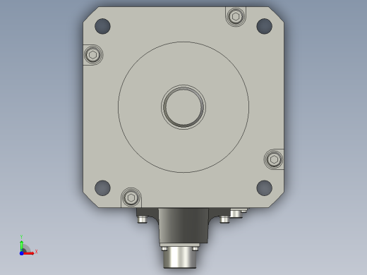 带制动器的交流伺服电机HG-SN202BJ前视缩略图