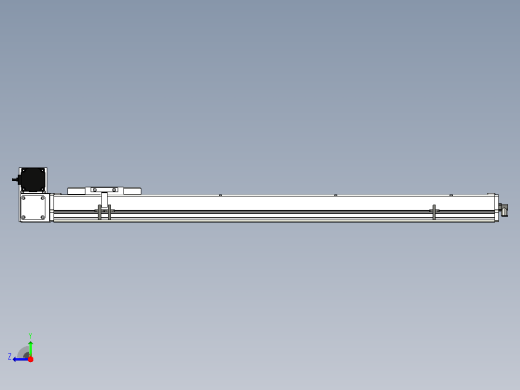 SCM14-850-LU滚珠花健、支撑座、滚珠丝杠、交叉导轨、直线模组右视缩略图