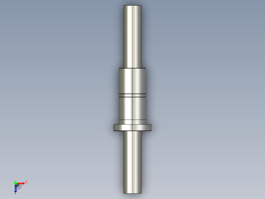 FFZD8016-4滚珠丝杆3D模型俯视缩略图