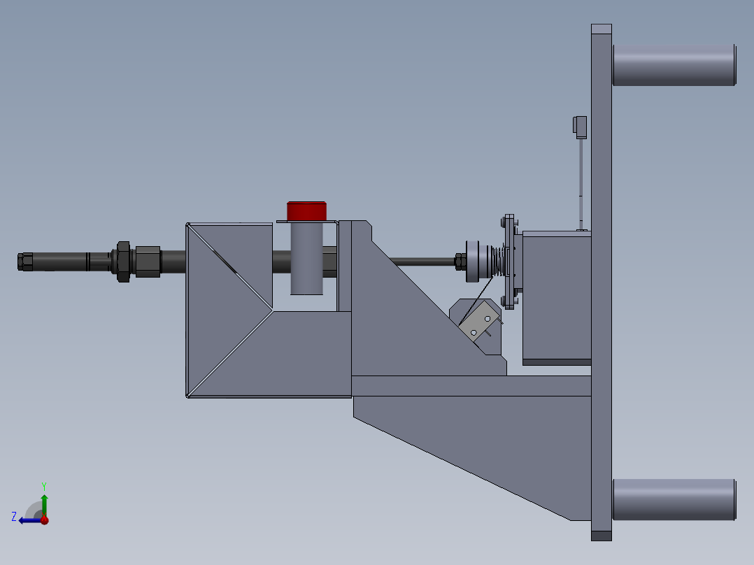 电磁阀寿命测试工装右视图