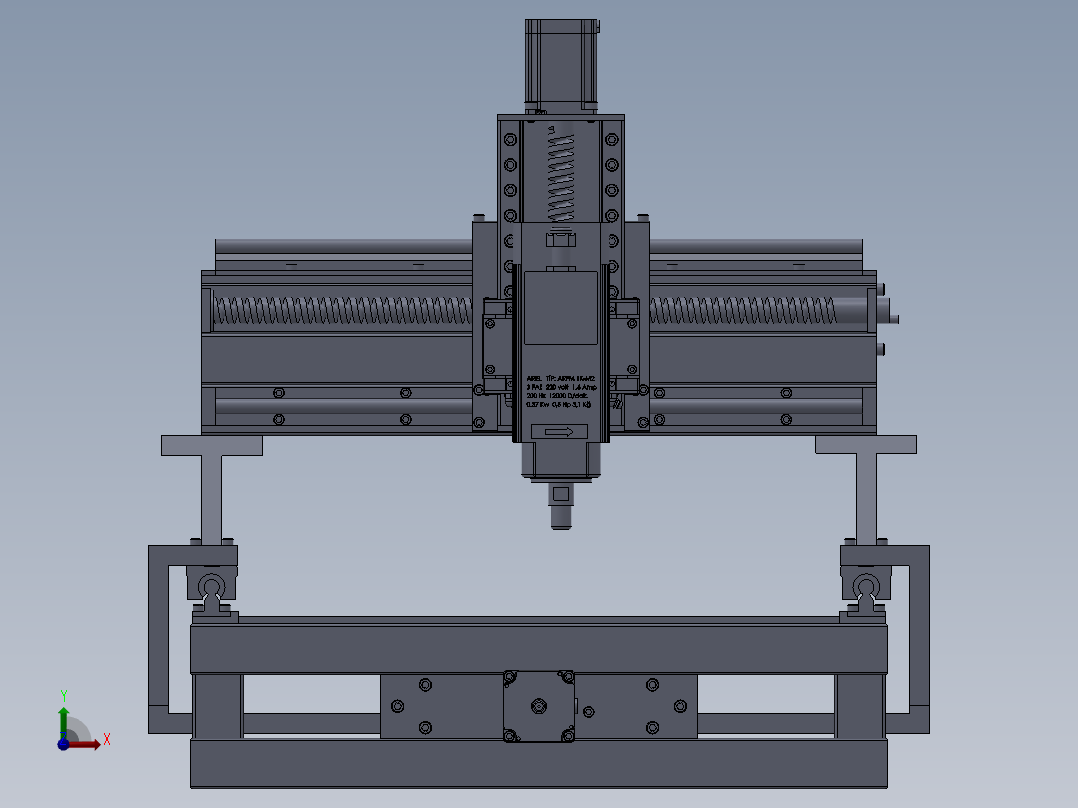 数控PCB雕刻机前视图