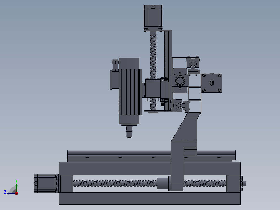 数控PCB雕刻机右视图