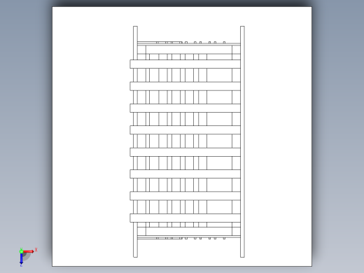 公园拱门椅子模型3D图纸 Solidworks设计俯视缩略图