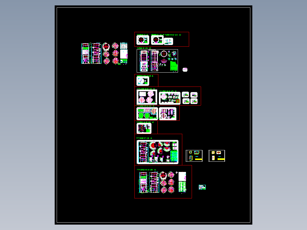 脱硫塔脱硫吸收塔结构施工 CAD图纸烟气脱硫除尘设备装置