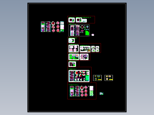 脱硫塔脱硫吸收塔结构施工 CAD图纸烟气脱硫除尘设备装置