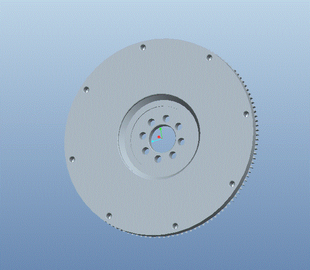 柴油机飞轮3D模型