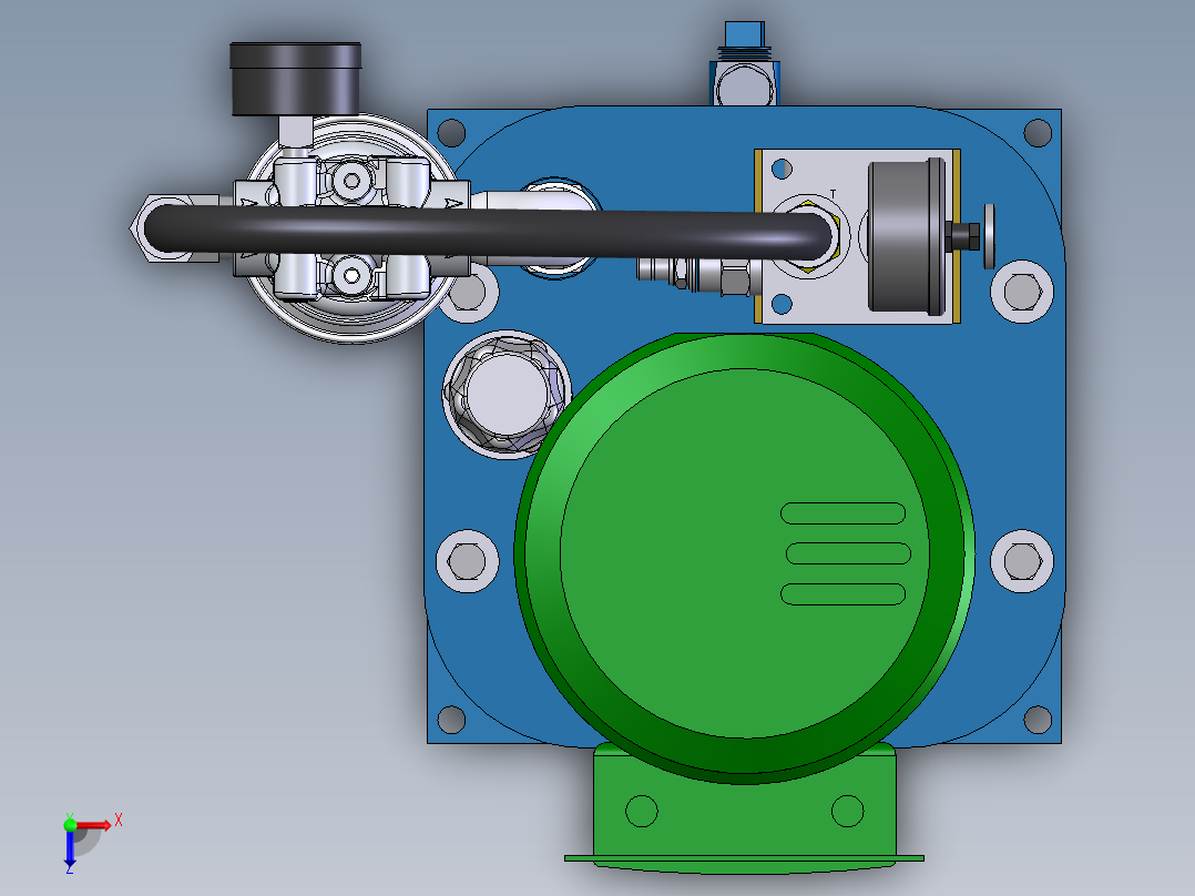 各种钢板材料卷圆设备俯视图