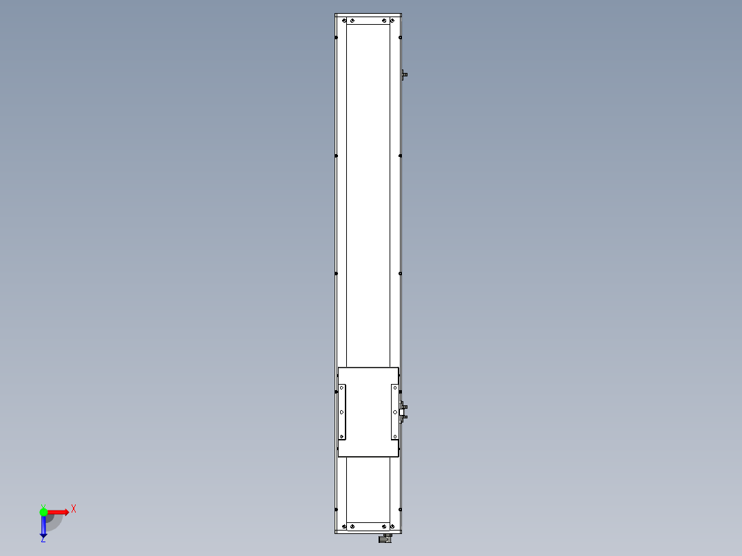 Toyo东佑达直线模组-ECH17-850-M-400W+煞車俯视图