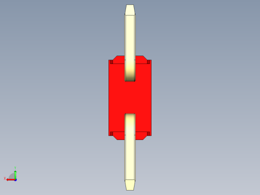 彩色公排针 100mil 2.54mm 系列-DS1022_red_02p_100mil_TypeSMT_rev1.0后视缩略图