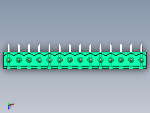 DEGSON 2EDG 系列 5.0mm 可插拔接线端子组-2EDGR-5.0-14P-14-00AH俯视缩略图