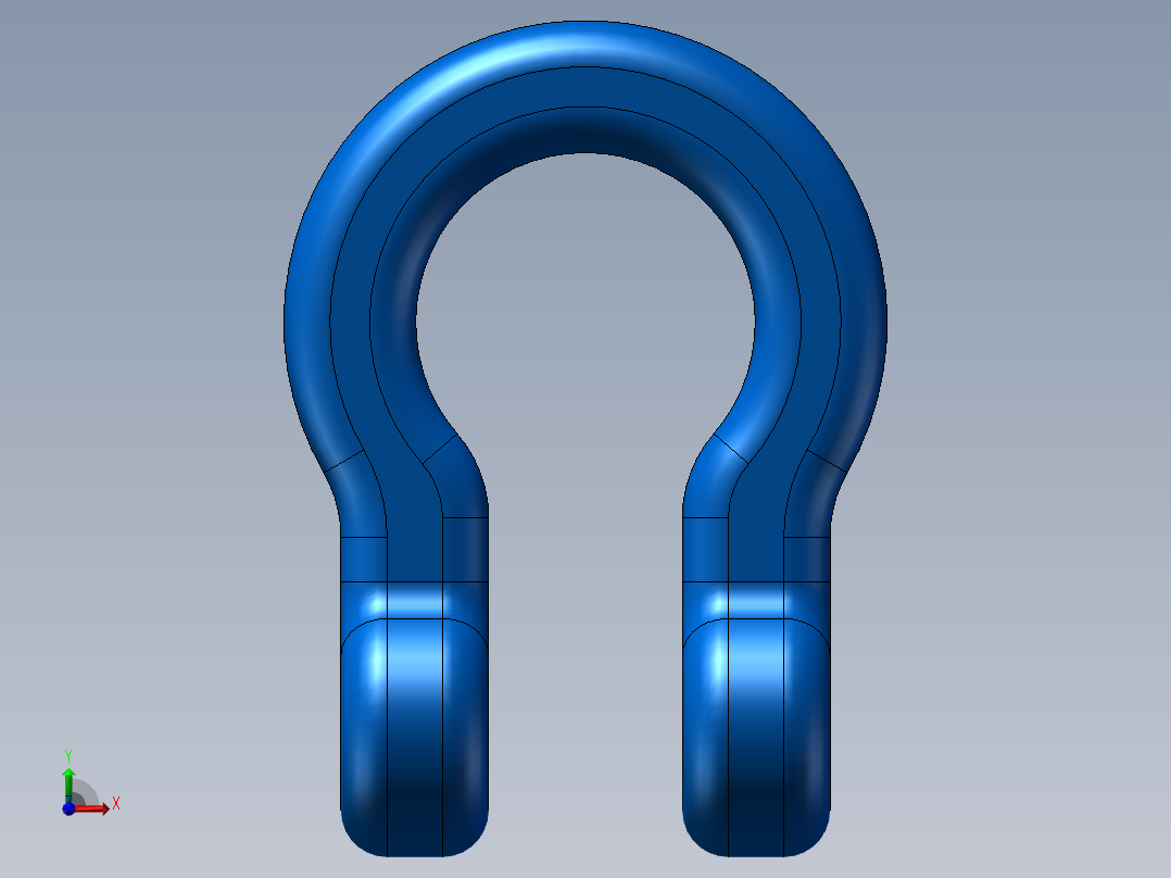 卸扣实例前视图