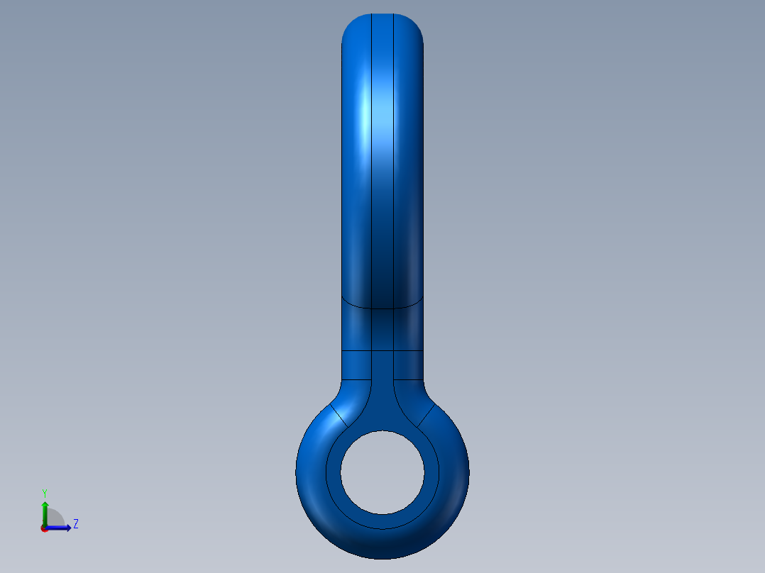 卸扣实例左视图