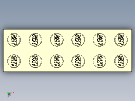 乐高套装 4421基本积木-4181134 - 2456 - 44237 Brick Yellow - Tan Brick 2 x 6.STEP俯视缩略图