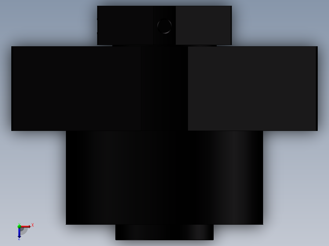 丝杆固定侧LEB01-25俯视图