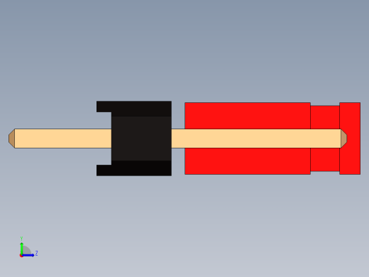 直引脚接头，3极，间距2，54毫米，带跳线左视缩略图