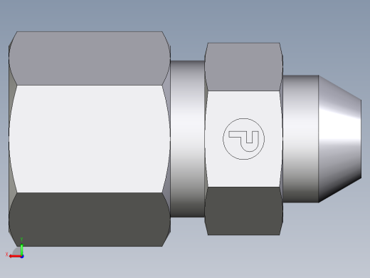 卡套式工业通用硬管接头EO_Weld_connector_AS08ZS71后视缩略图