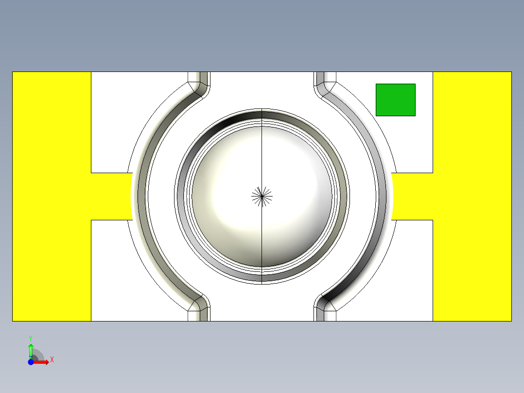 LED，表面贴装1206封装，带圆形透镜前视图