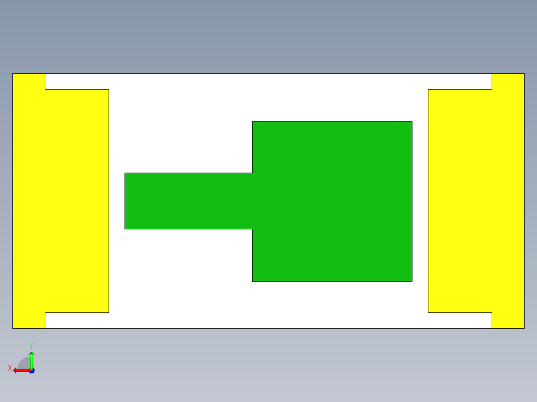 LED，表面贴装1206封装，带圆形透镜后视图