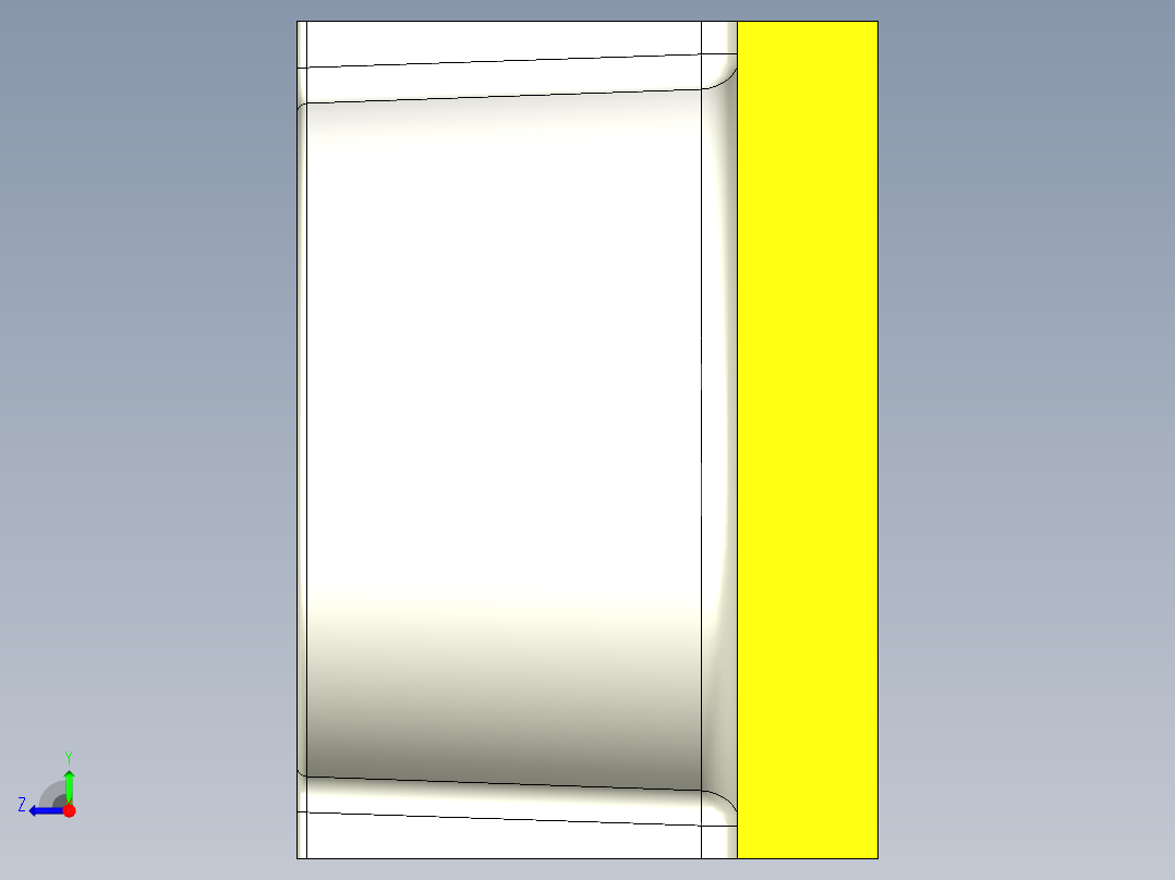 LED，表面贴装1206封装，带圆形透镜右视图