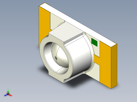 LED，表面贴装1206封装，带圆形透镜正等轴测缩略图