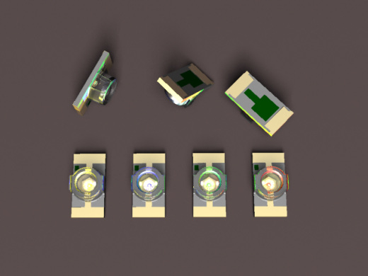 LED，表面贴装1206封装，带圆形透镜缩略图