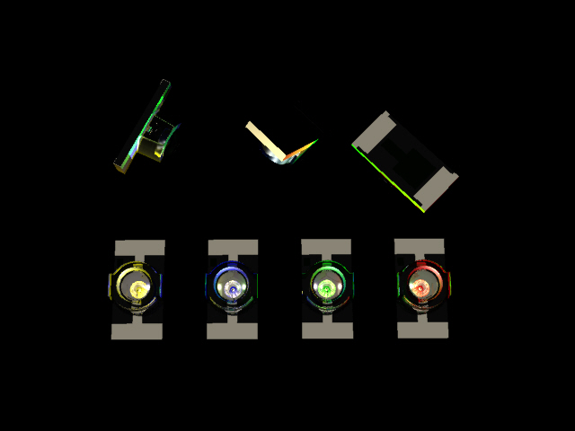 LED，表面贴装1206封装，带圆形透镜