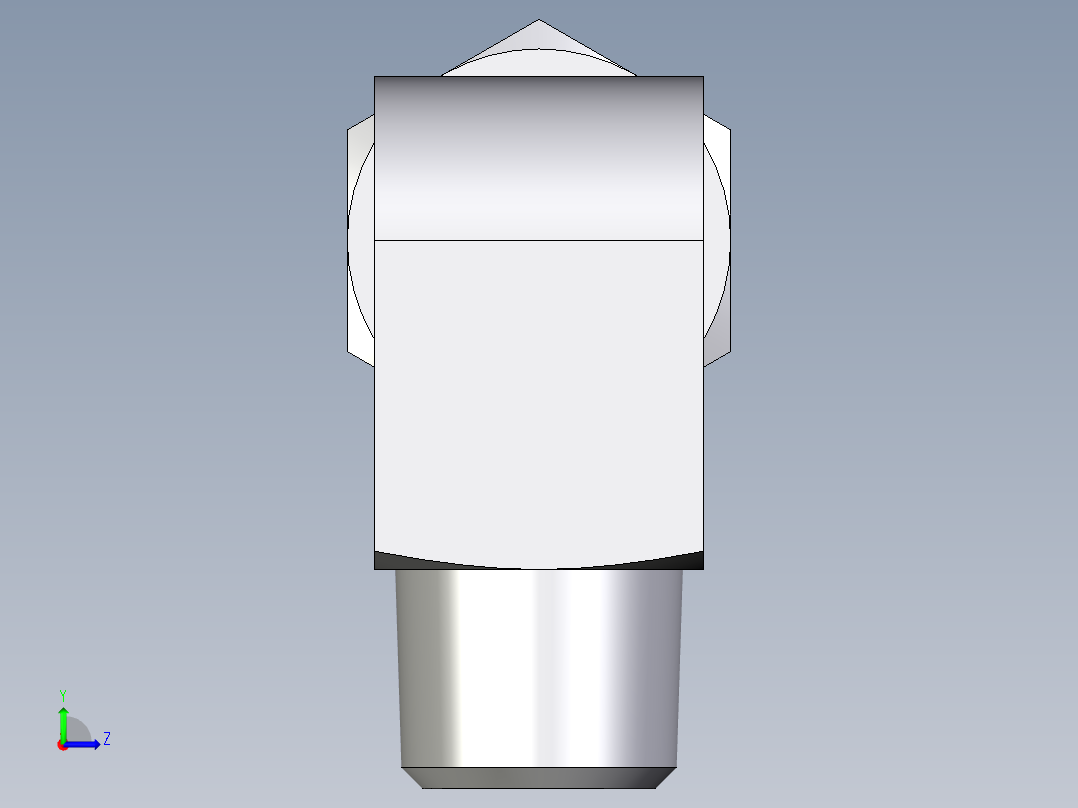 卡套式工业通用硬管接头EO_Male_stud_elbow_WE06LMCF左视图