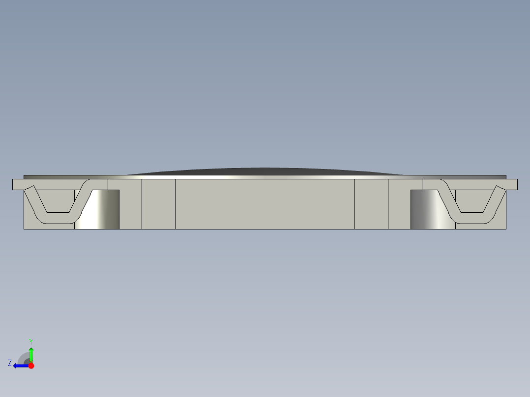 14.5毫米方形SMD轻触开关右视图