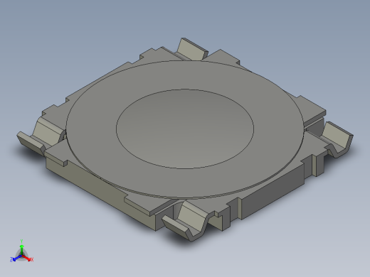14.5毫米方形SMD轻触开关正等轴测缩略图