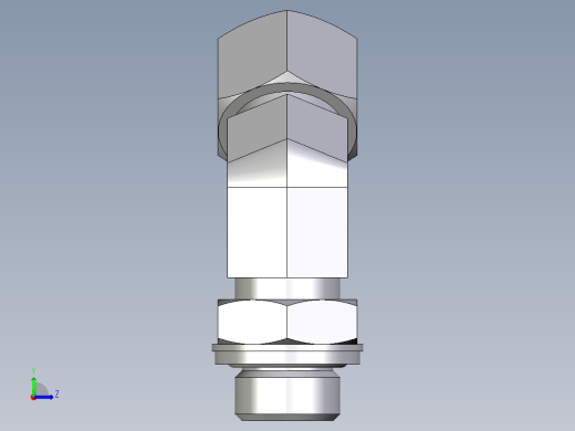 卡套式工业通用硬管接头EO_Adjustable_locknut_45_deg_elbow_VEE12LRCF左视缩略图