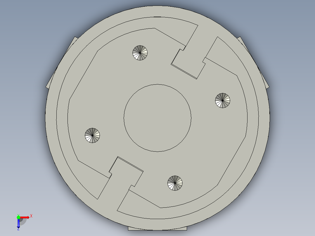 普通气爪PH02-20B俯视图