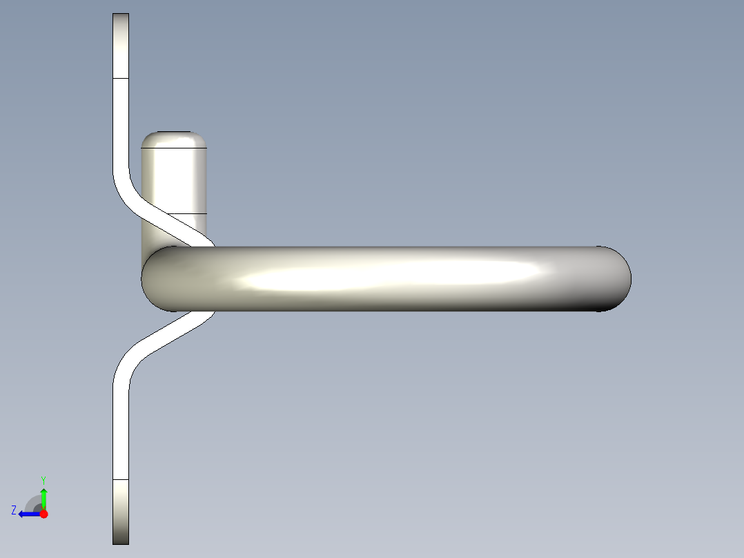 军用箱把手右视图