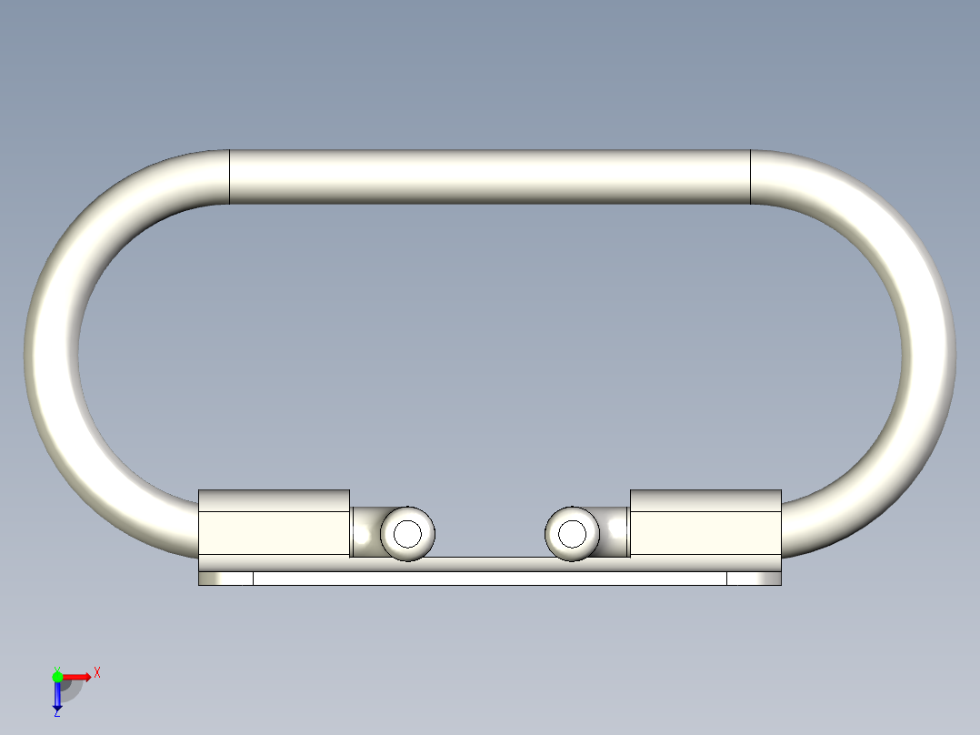 军用箱把手俯视图