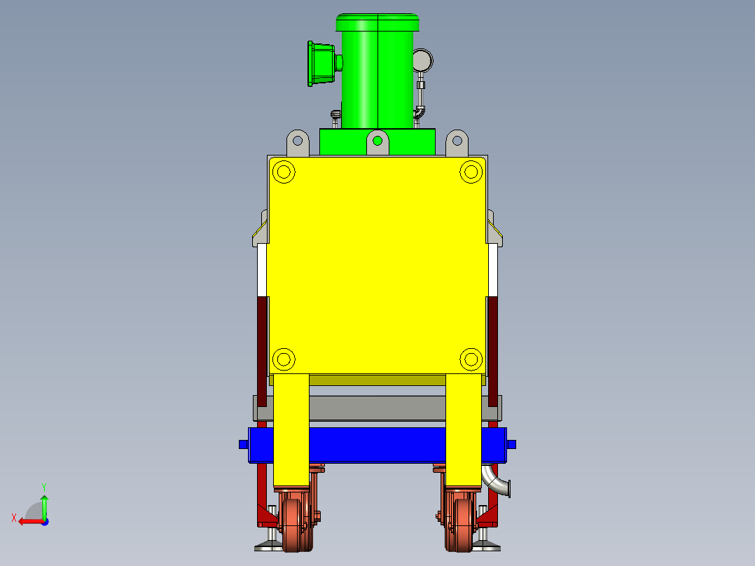 污水超净处理设备后视图