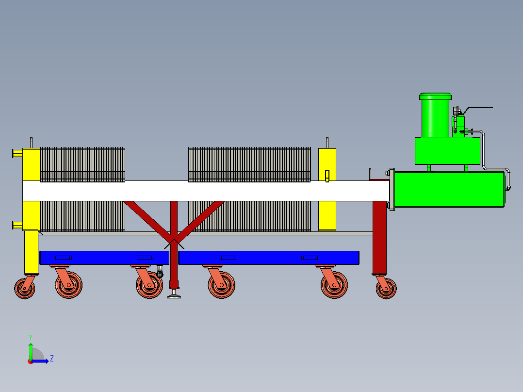 污水超净处理设备左视图