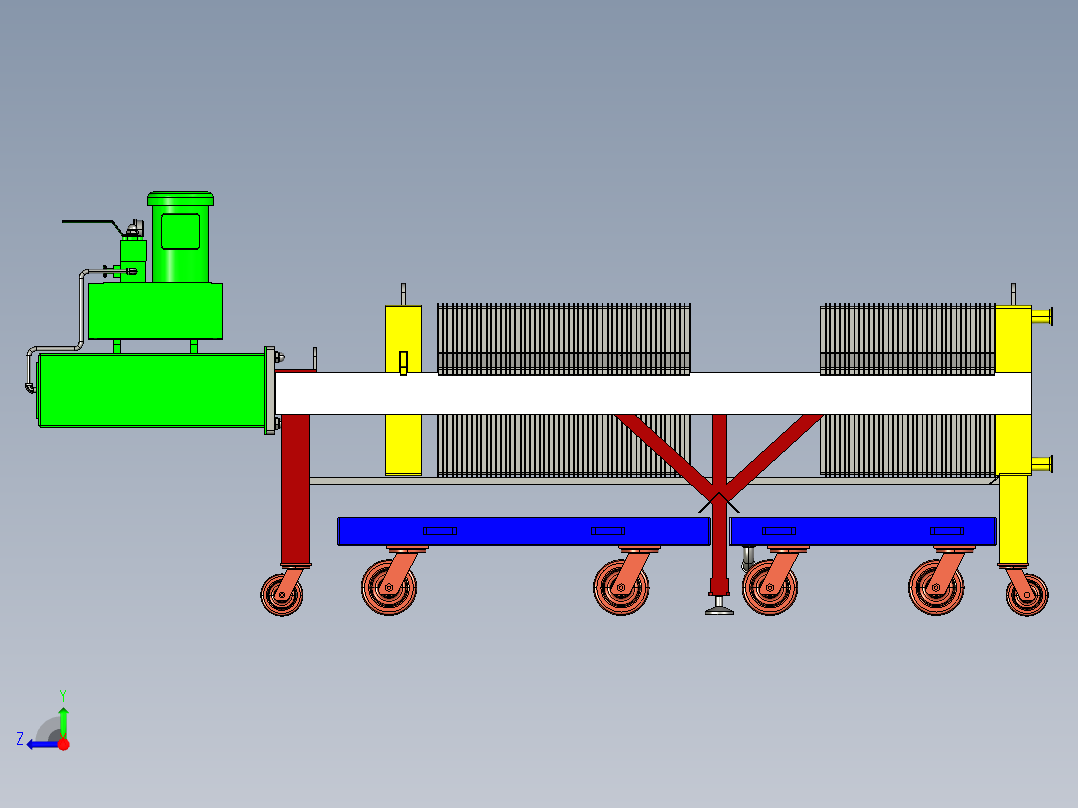污水超净处理设备右视图